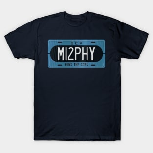 OCP Runs The Cops License Plate T-Shirt